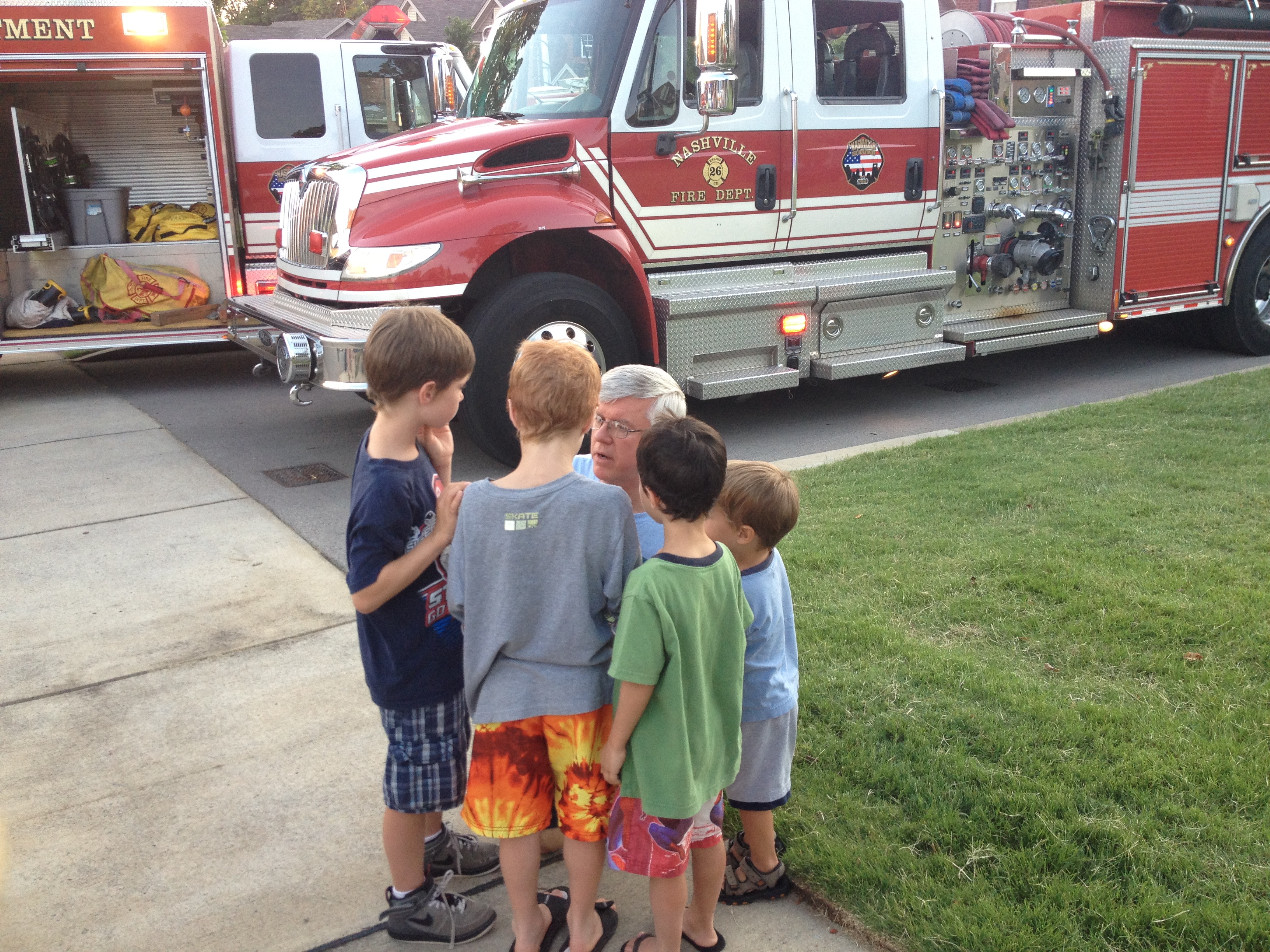 boys gathered