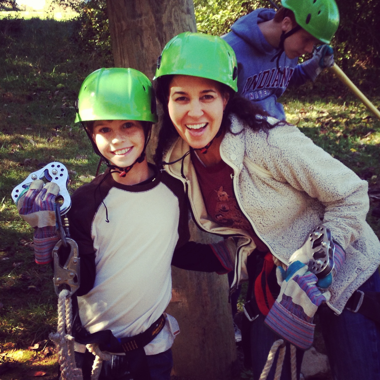 ziplining