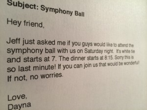 invite to ball