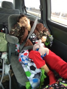 josh car ride home w blanket