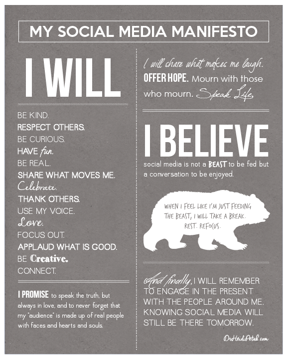 Social Media Manifesto