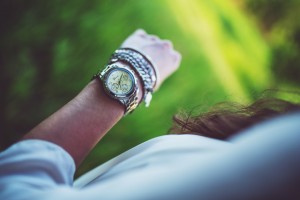 watch on arm