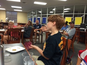 jonathan giving opinion at meeting